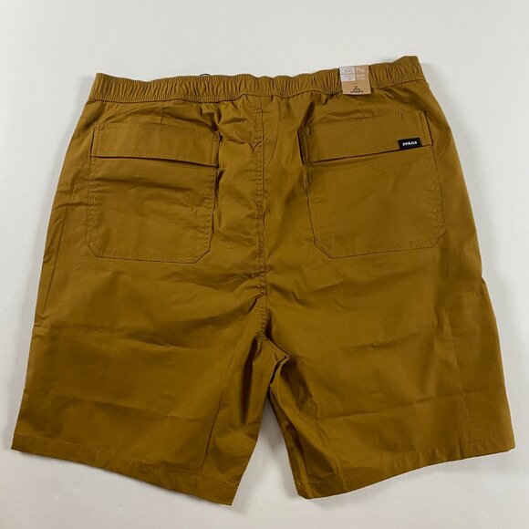 NWT Prana Shorts Men's XXL Double Peak E-Waist Antique Bronze Elastic Waist 2XL - Picture 3 of 15